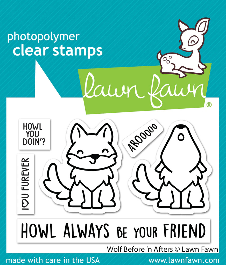 Lawn Fawn - Stamps - Wolf Before ‘n Afters - LF3221