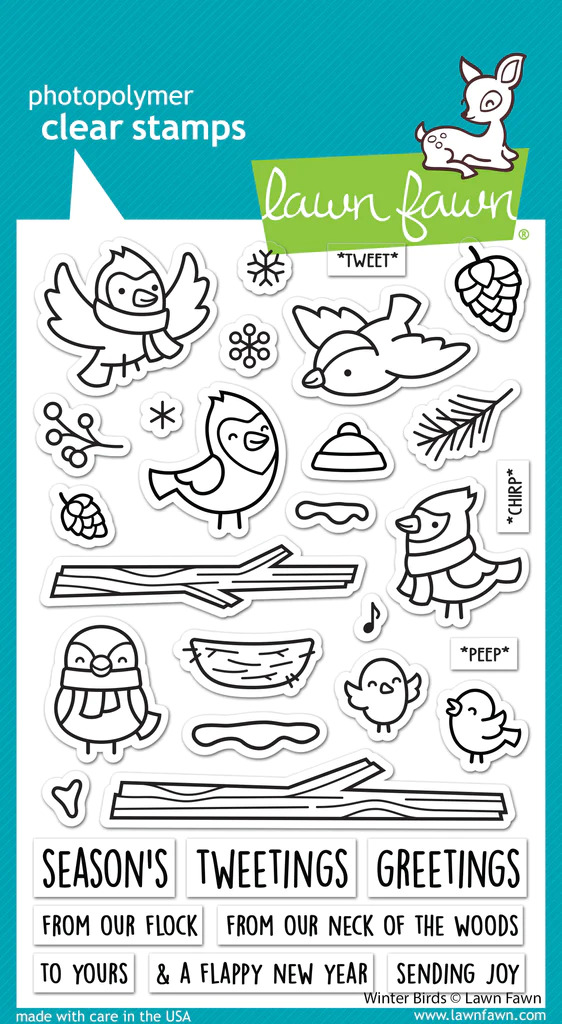 Lawn Fawn - Stamps - Winter Birds - LF3225