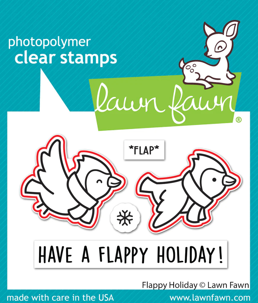 Lawn Fawn - Flappy Holiday Stamp and Die Bundle