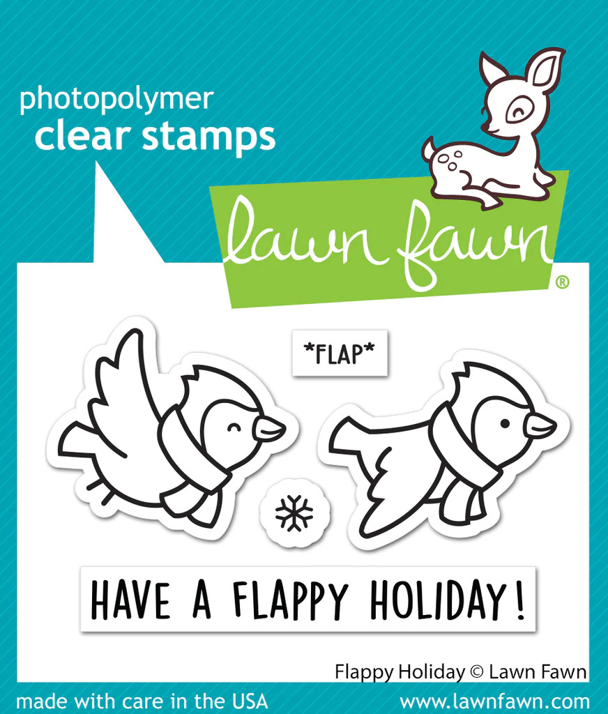 Lawn Fawn - Stamps - Flappy Holiday - LF3229