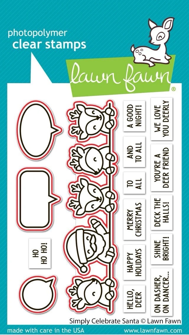 Lawn Fawn - Simply Celebrate Santa - Stamp and Die Bundle