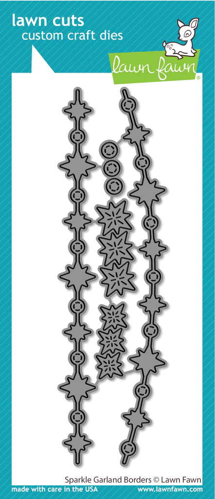 Lawn Fawn - Lawn Cuts - Sparkle Garland Borders - LF3258