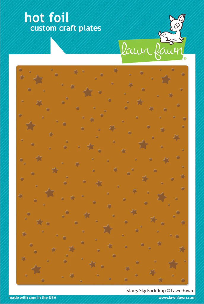 Lawn Fawn - Hot Foil - Starry Sky Background Hot Foil Plate - LF3264