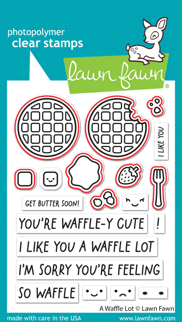 Lawn Fawn - A Waffle Lot - Stamp and Die Bundle