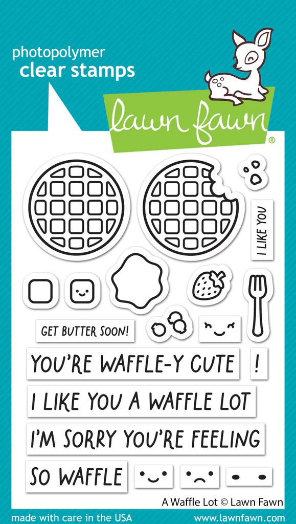 Lawn Fawn - Stamps - A Waffle Lot - LF3303