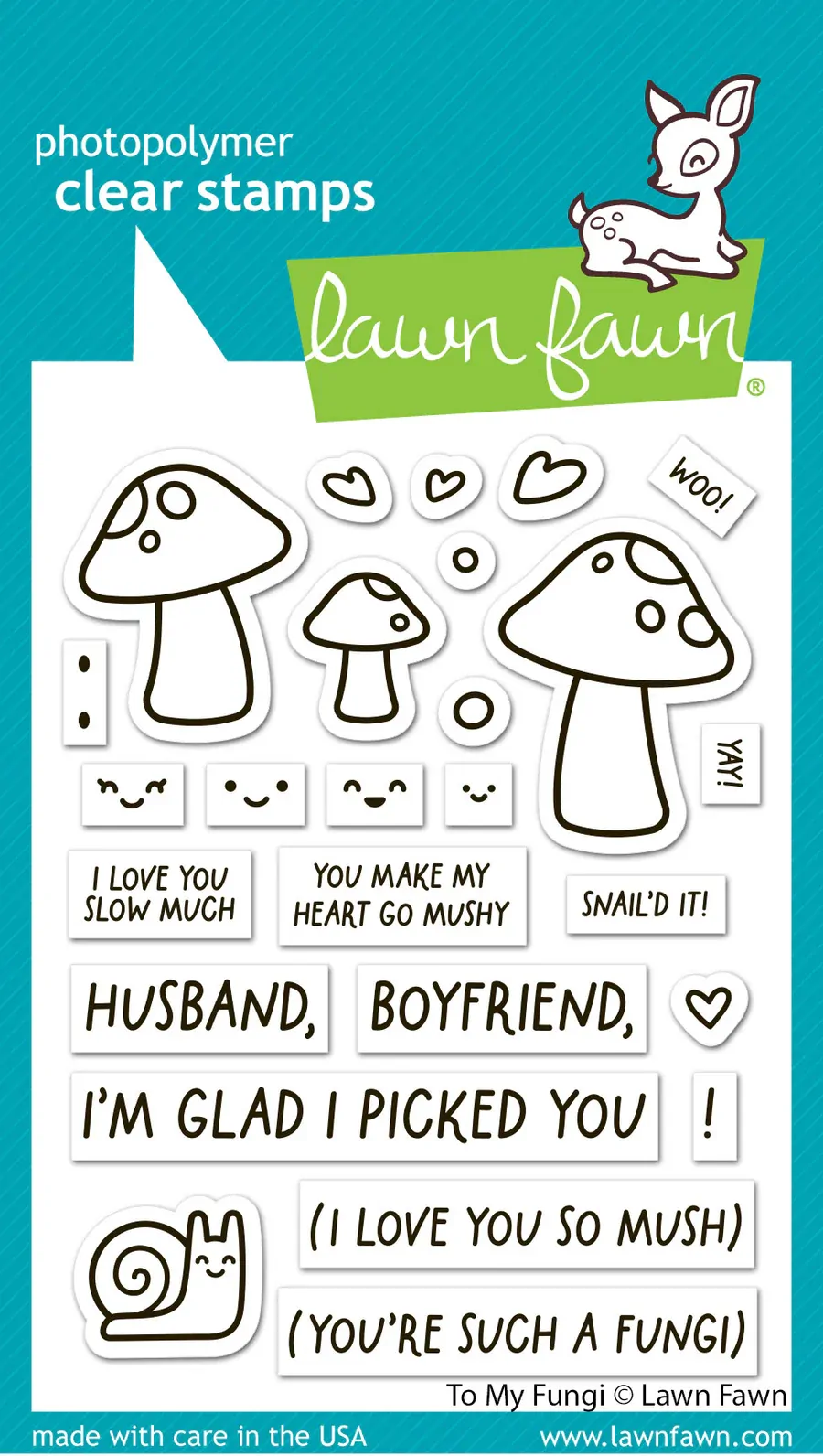 Lawn Fawn - Stamps - To My Fungi - LF3310