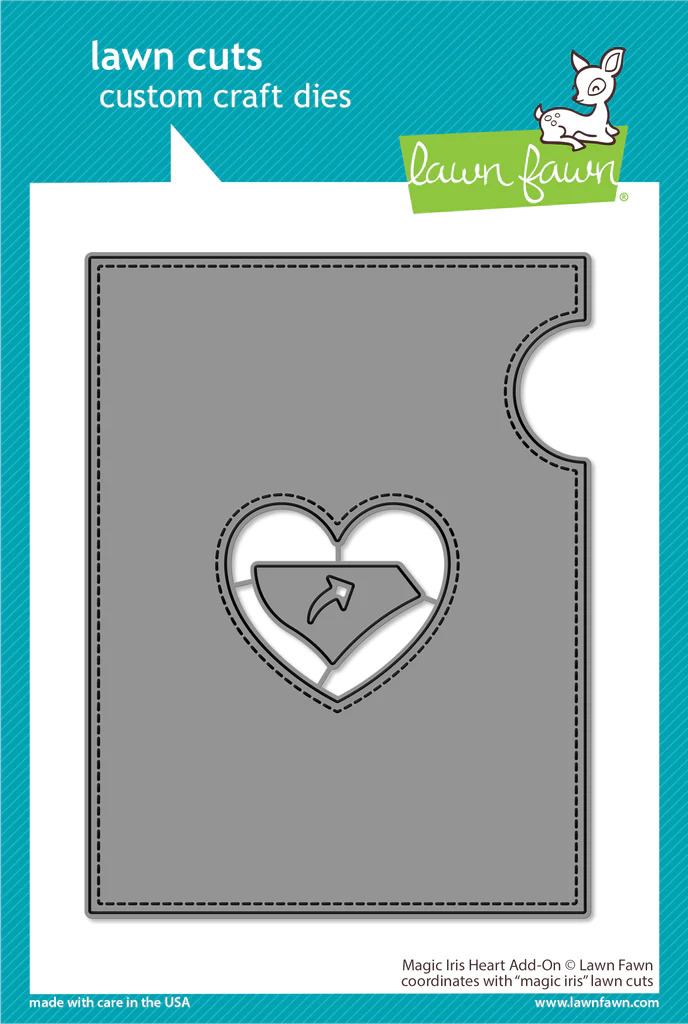 Lawn Fawn - Lawn Cuts - Magic Iris Heart Add-On Dies - LF3314