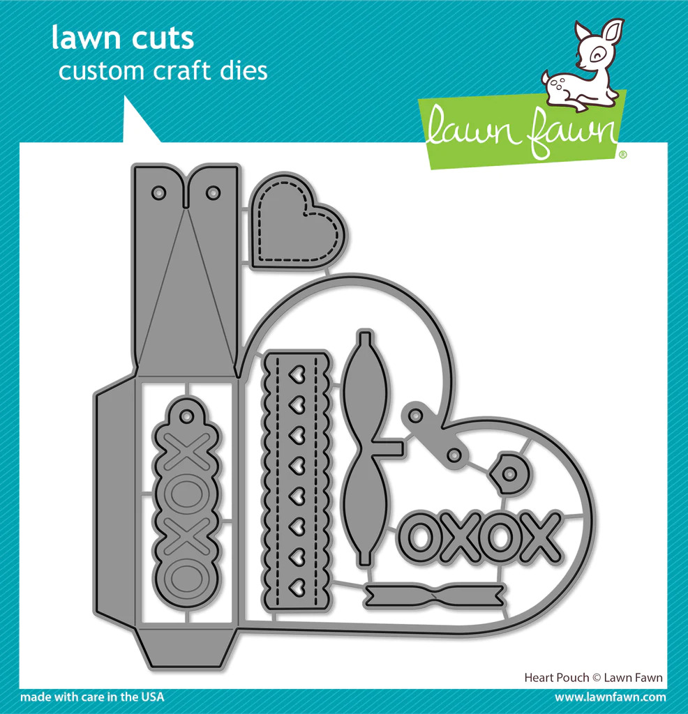 Lawn Fawn - Lawn Cuts - Heart Pouch Dies - LF3318
