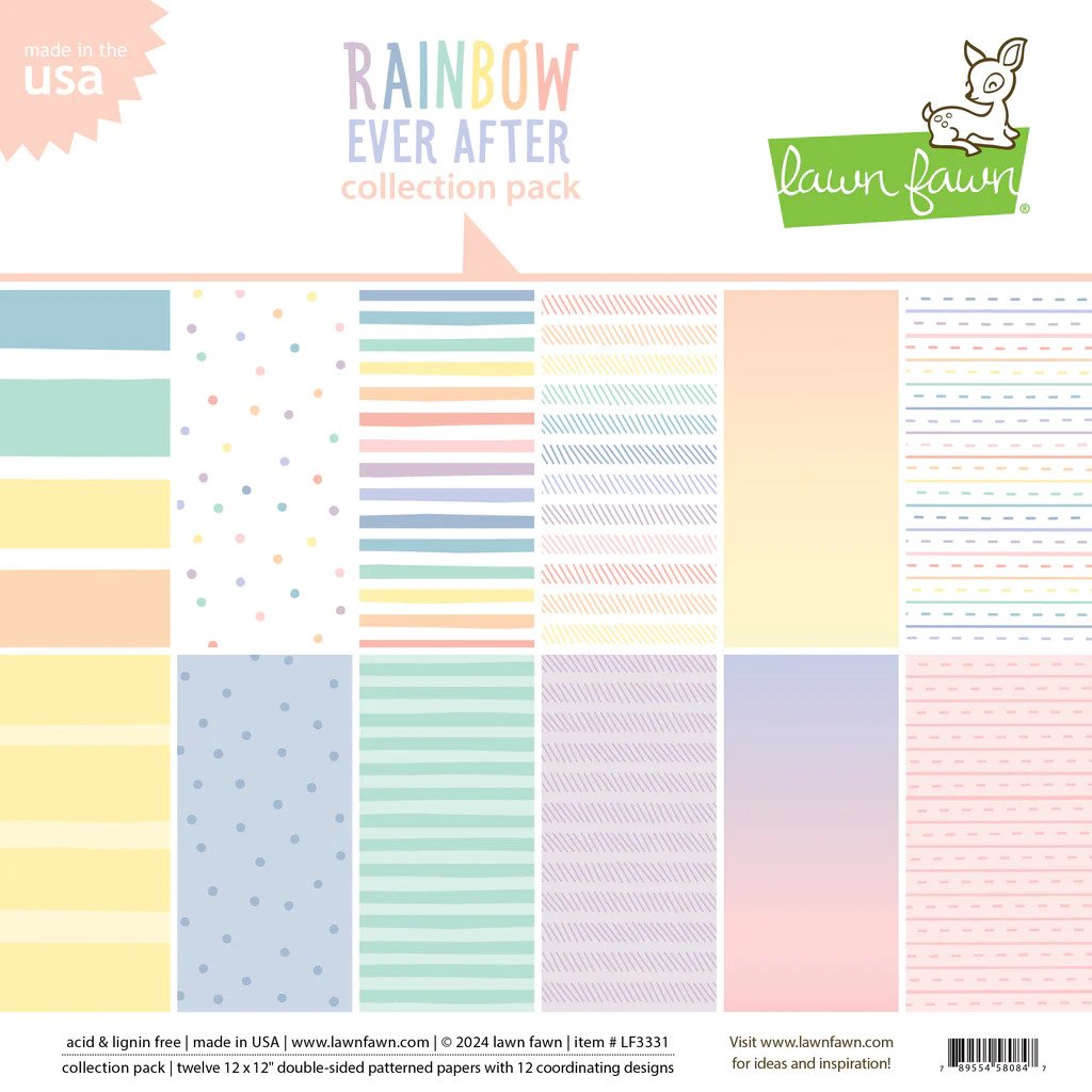 Lawn Fawn - Paper - Rainbow Ever After - Collection Pack - LF3331