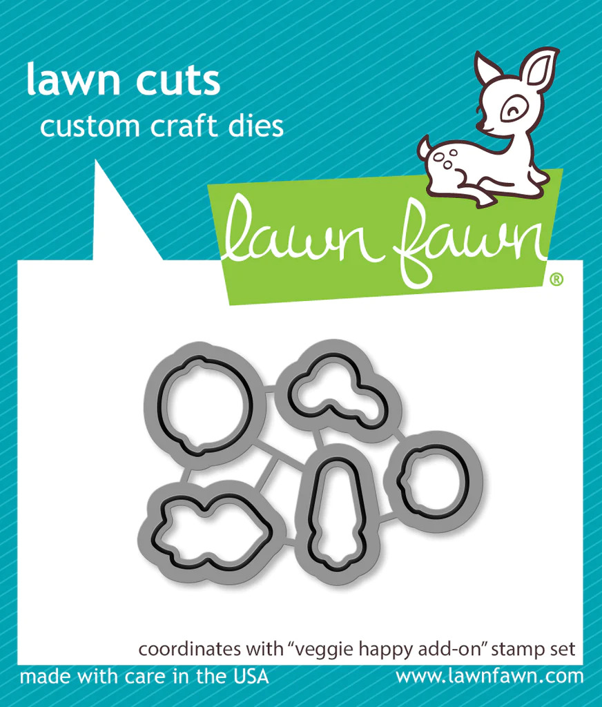 Lawn Fawn - Lawn Cuts- Veggie Happy Add On Dies - LF3343