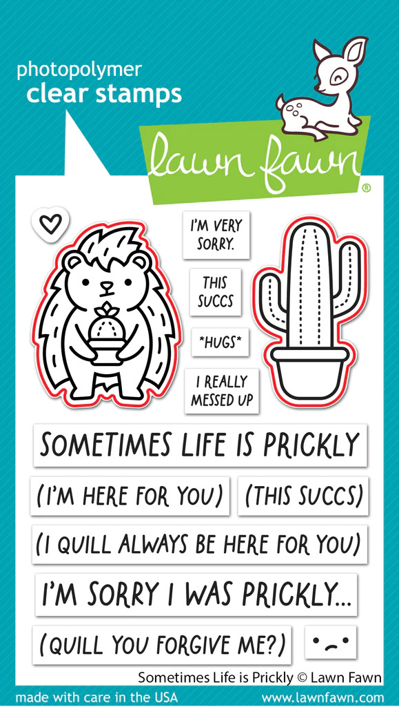 Lawn Fawn - Sometimes Life is Prickly - Stamp and Die Bundle