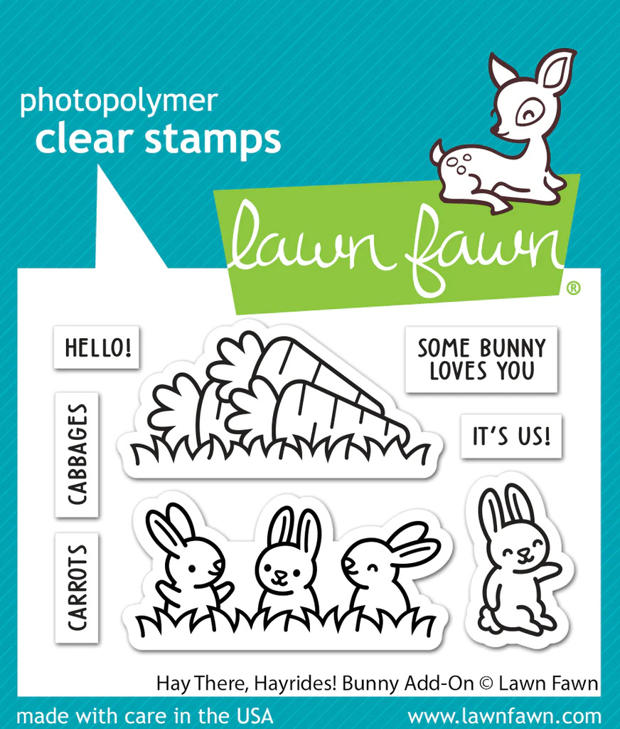 Lawn Fawn - Stamps - Hay There, Hayrides! Bunny Add On - LF3357
