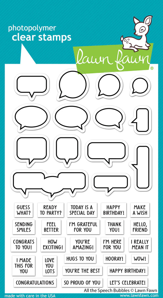 Lawn Fawn - Stamps - All The Speech Bubbles - LF3359