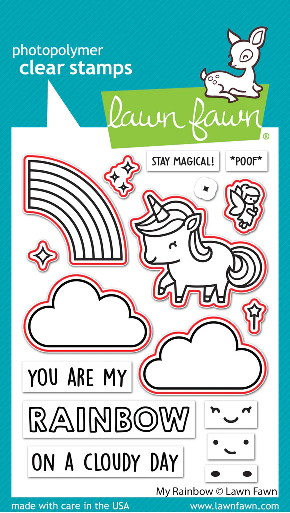 Lawn Fawn - My Rainbow - Stamp and Die Bundle