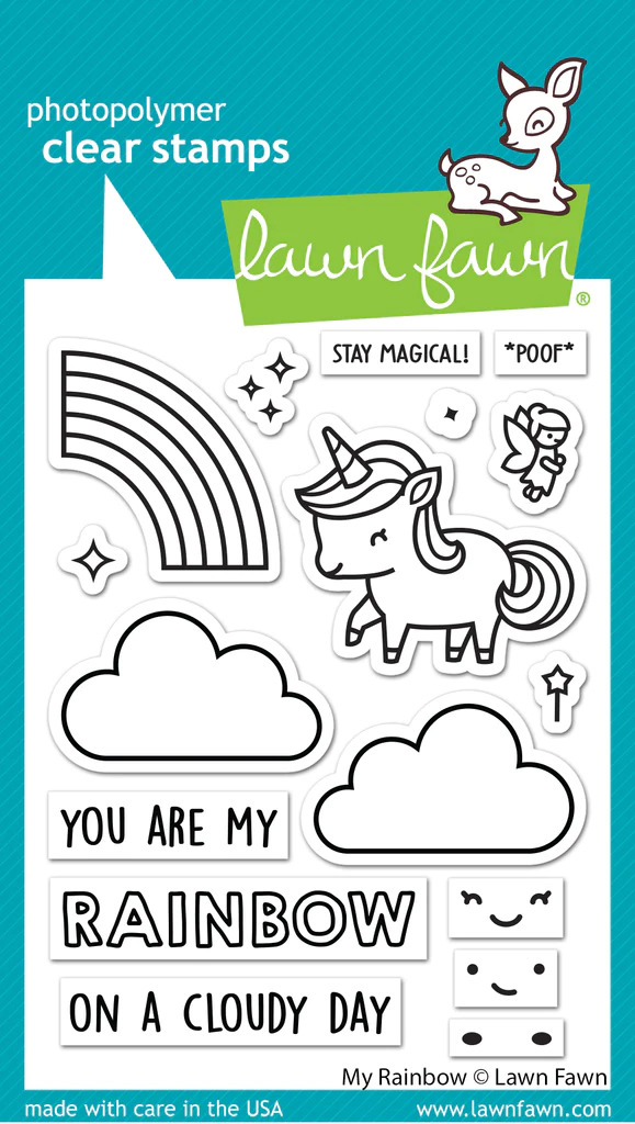 Lawn Fawn - Stamps - My Rainbow - LF3362