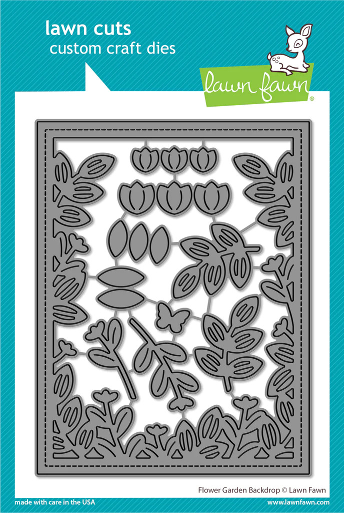 Lawn Fawn - Lawn Cuts - Flower Garden Backdrop Dies - LF3386