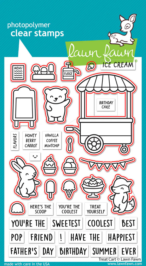 Lawn Fawn - Treat Cart - Stamp and Die Bundle