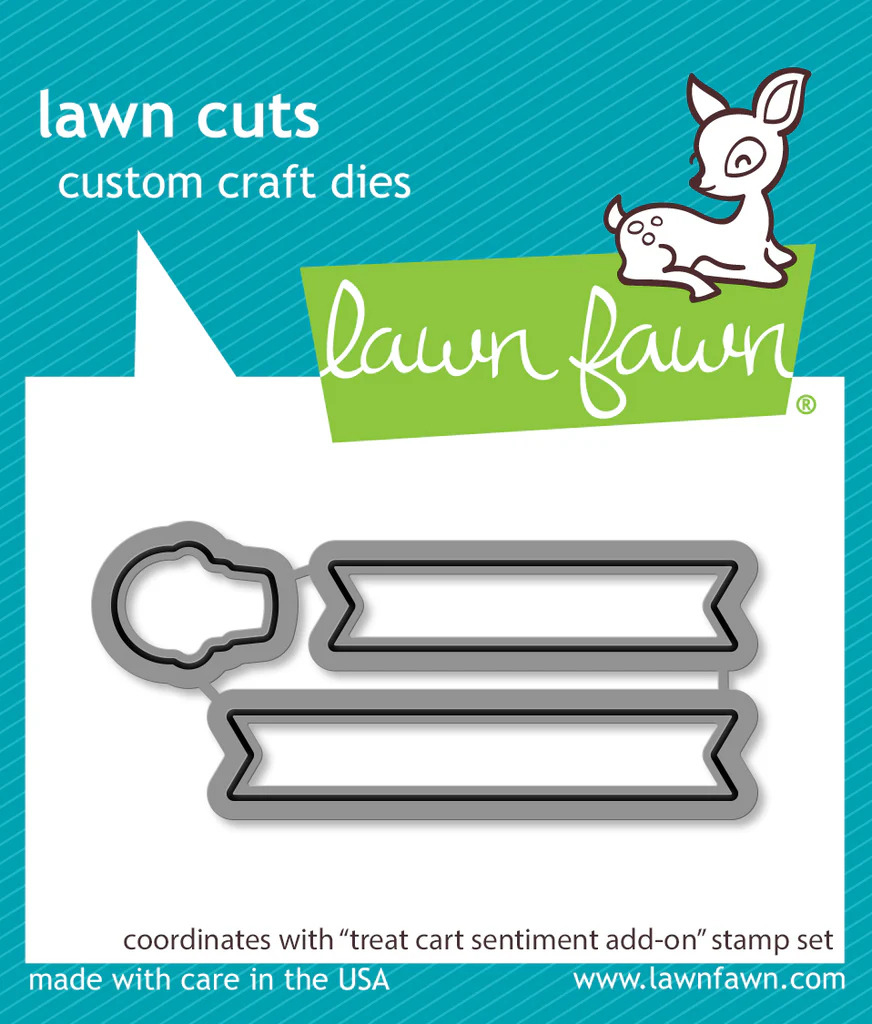 Lawn Fawn - Lawn Cuts - Treat Cart Sentiment Add-On - LF3414