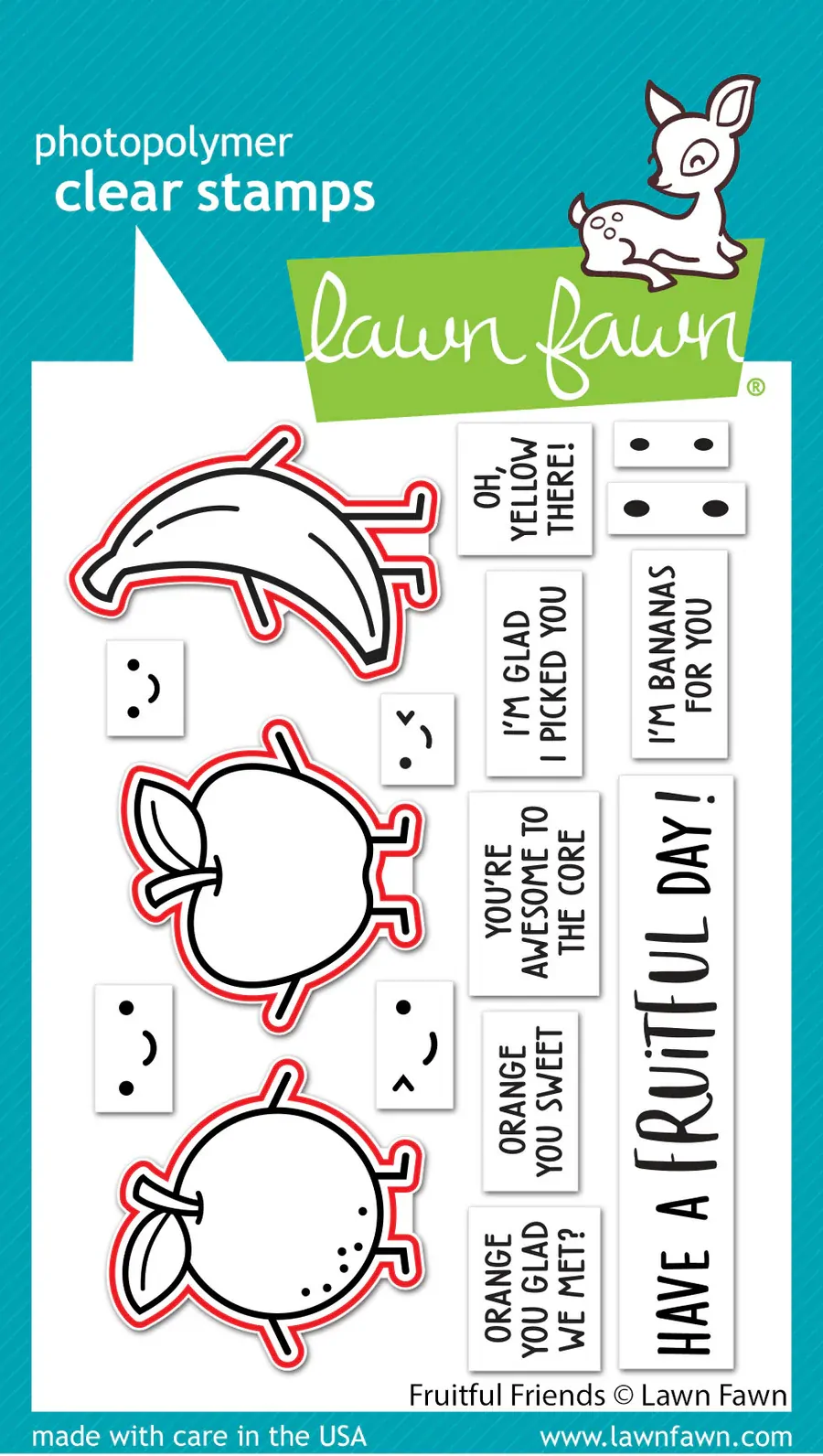 Lawn Fawn - Fruitful Friends - Stamp and Die Bundle