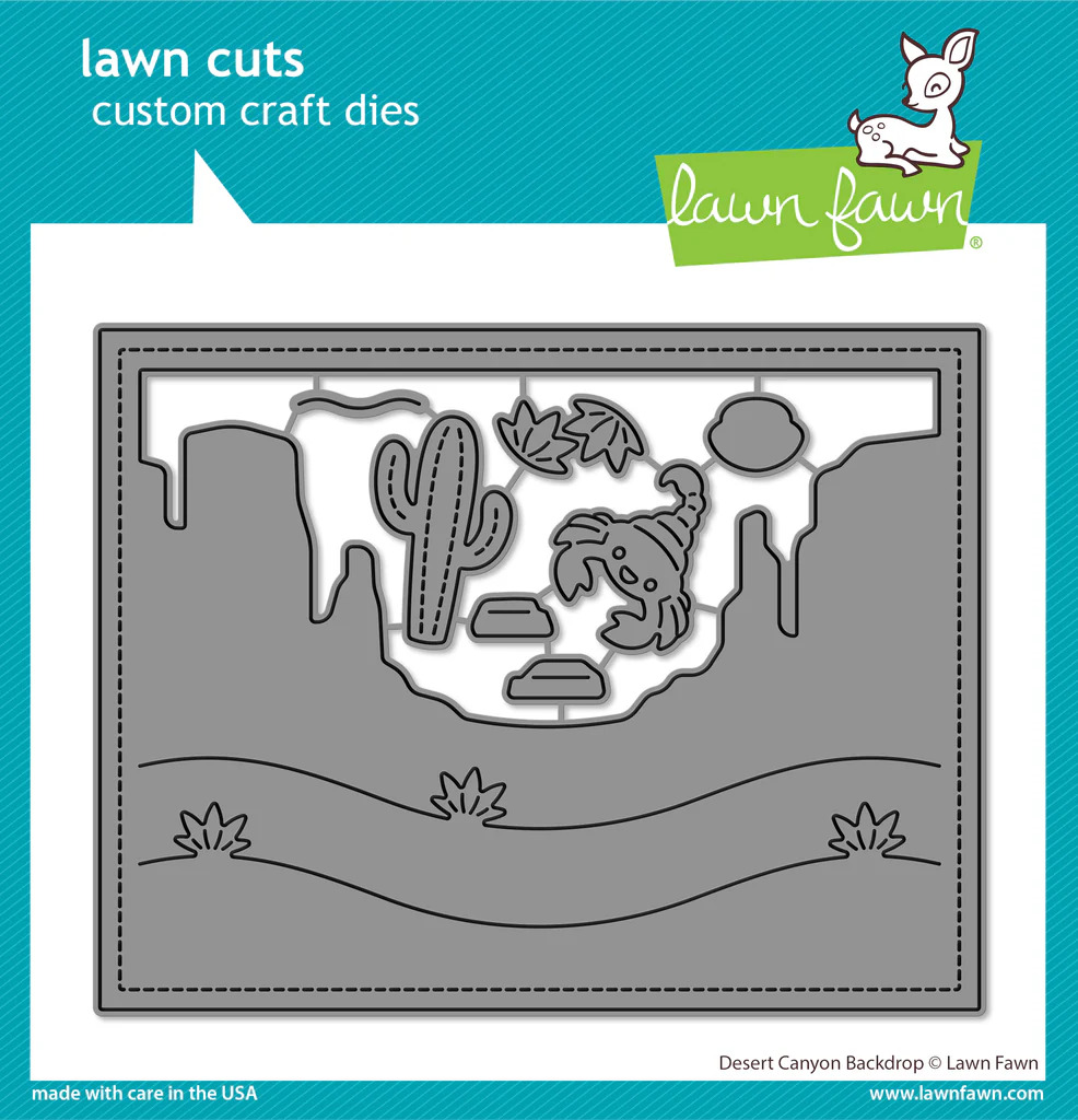 Lawn Fawn - Lawn Cuts - Desert Canyon Backdrop - LF3450