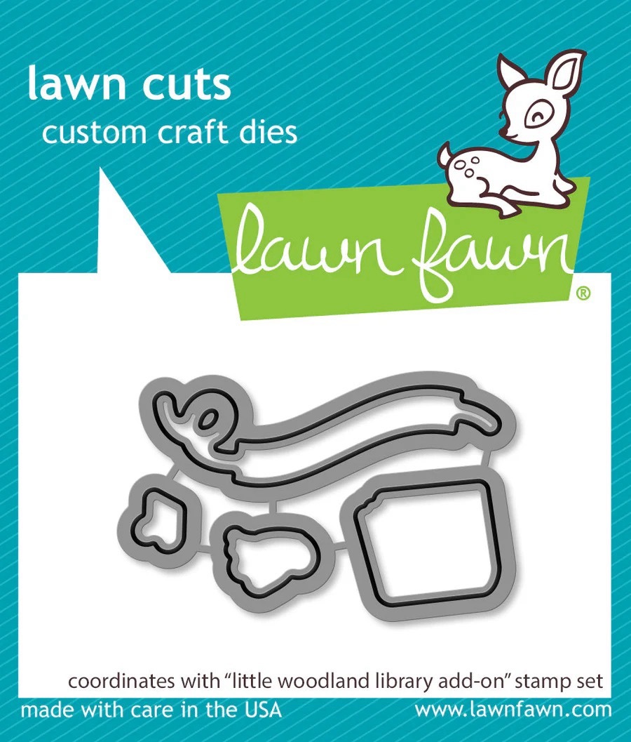 Lawn Fawn - Lawn Cuts - Little Woodland Library Add-On - LF3489