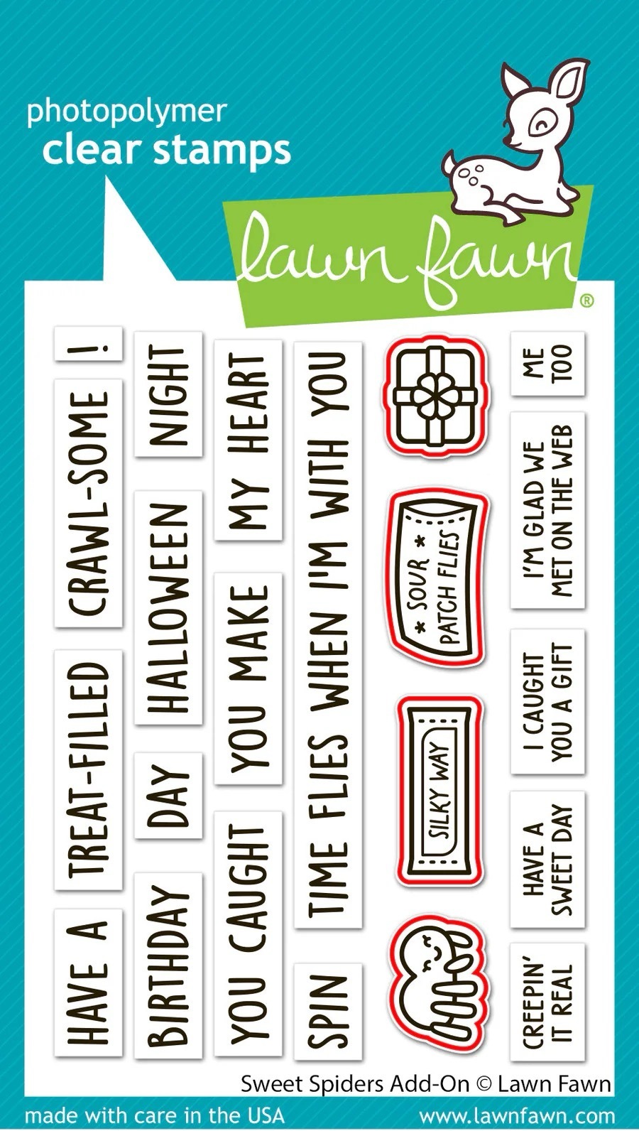 Lawn Fawn - Sweet Spiders Add-On - Stamp and Die Bundle