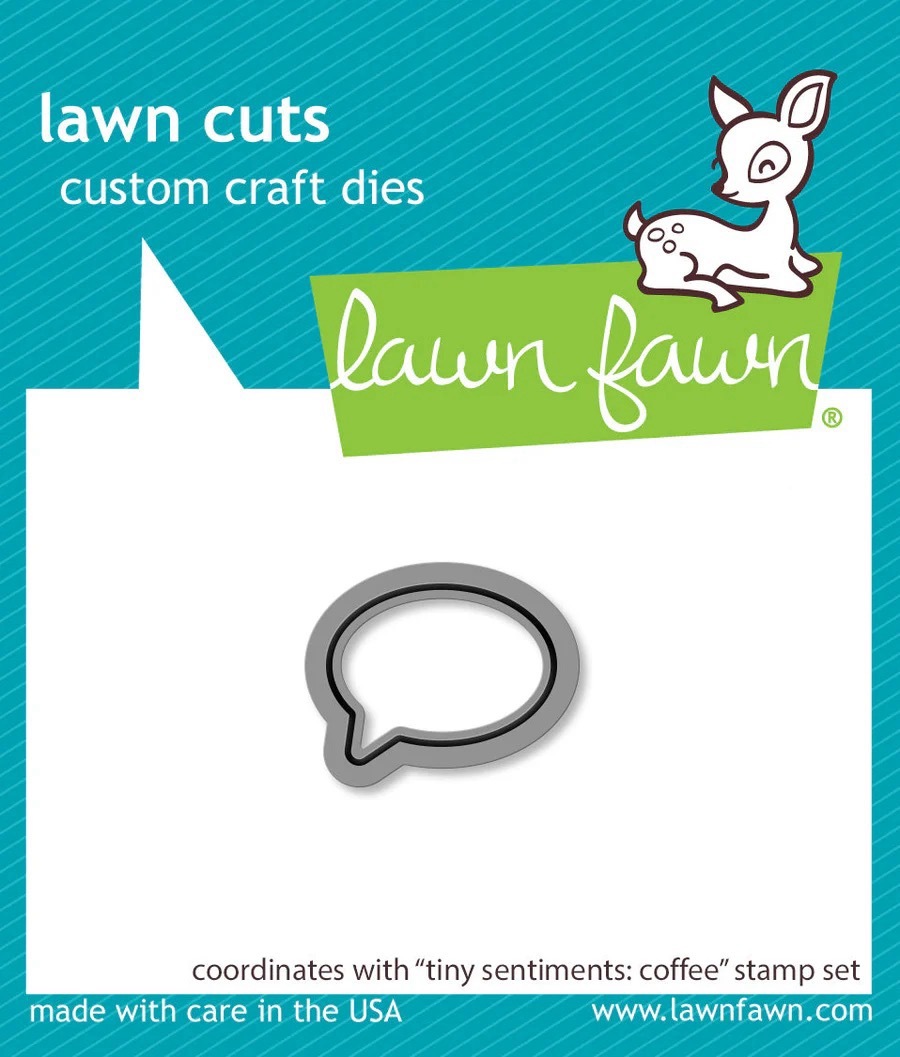 Lawn Fawn - Lawn Cuts - Tiny Sentiments: Coffee - LF3499