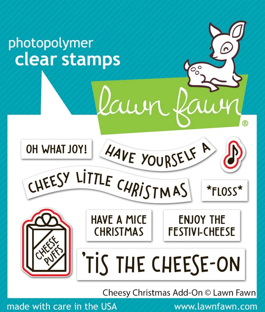 Lawn Fawn - Cheesy Christmas Add-On - Stamp and Die Bundle