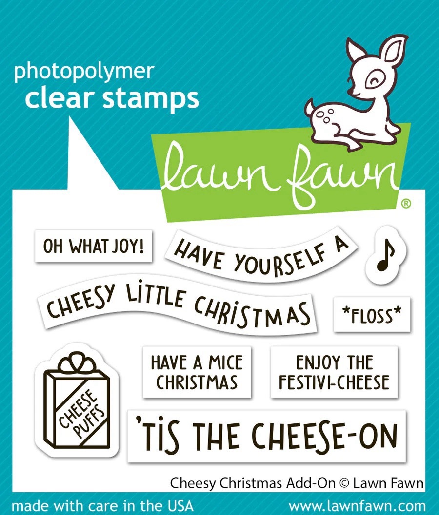 Lawn Fawn - Stamps - Cheesy Christmas Add-On - LF3502