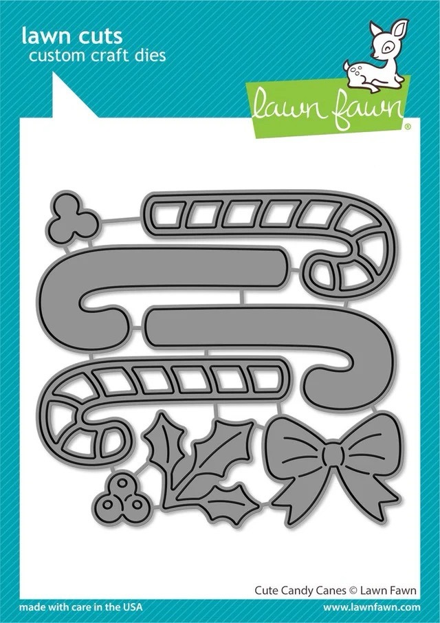 Lawn Fawn - Lawn Cuts - Cute Candy Canes Dies - LF3511