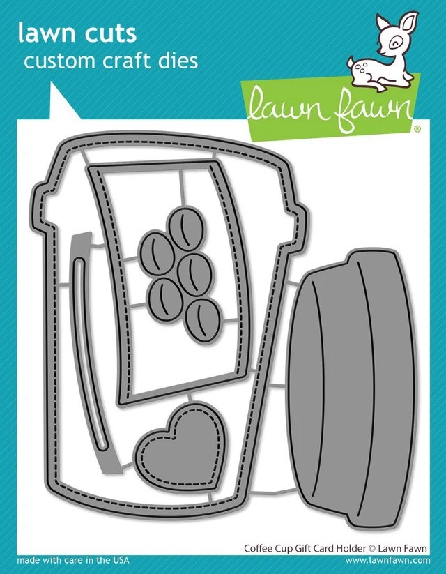 Lawn Fawn - Lawn Cuts -  Coffee Cup Gift Card Holder Dies - LF3514
