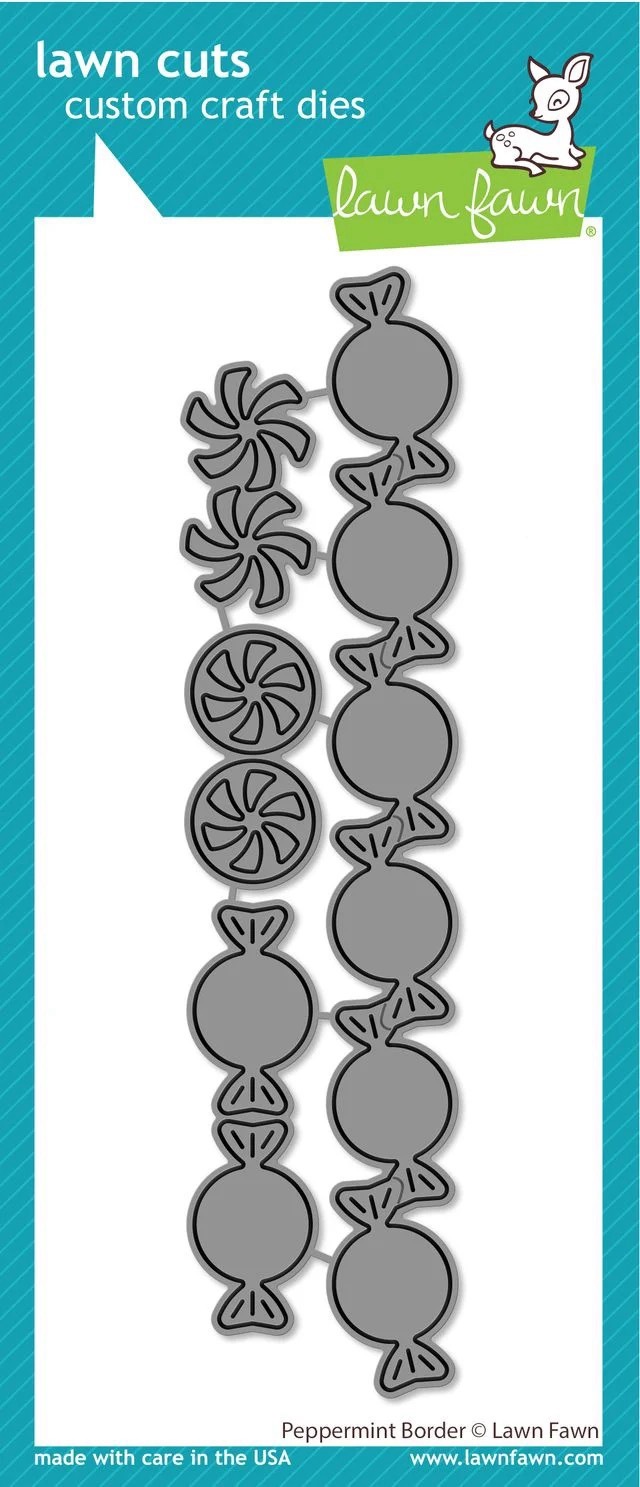 Lawn Fawn - Lawn Cuts -   Peppermint Border Dies - LF3519