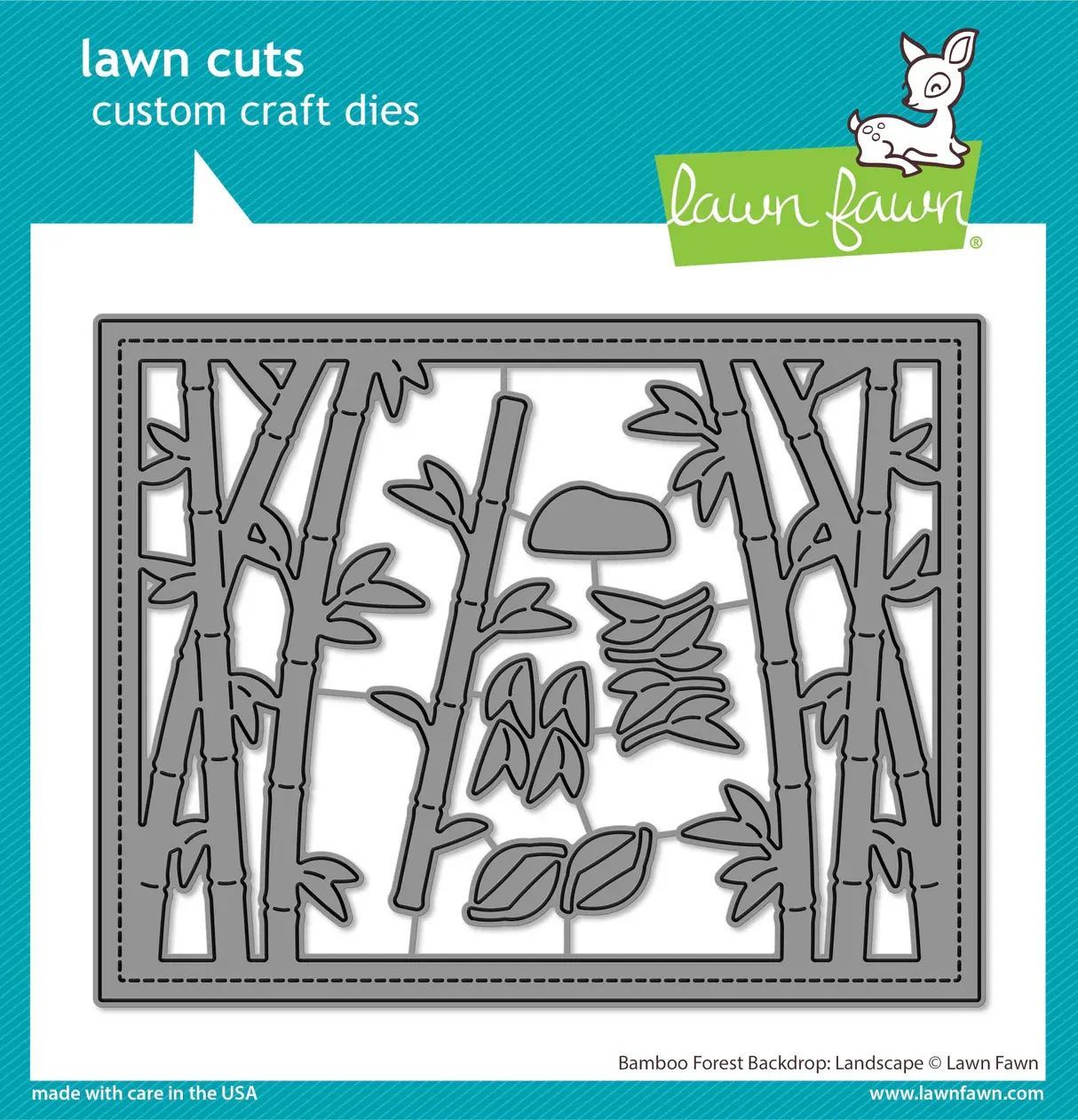 Lawn Fawn - Lawn Cuts - Bamboo Forest Backdrop: Landscape Dies - LF3617