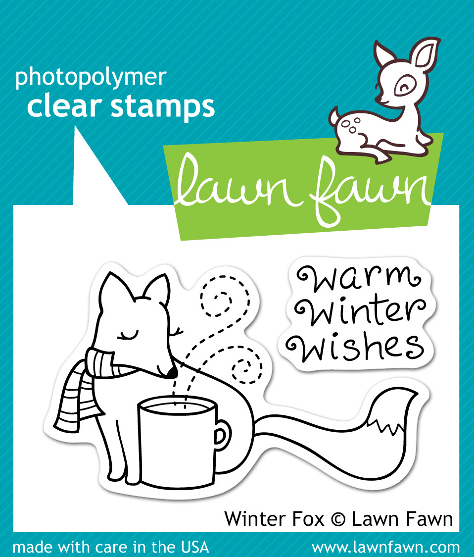 Lawn Fawn Stamps Winter Fox LF363 
