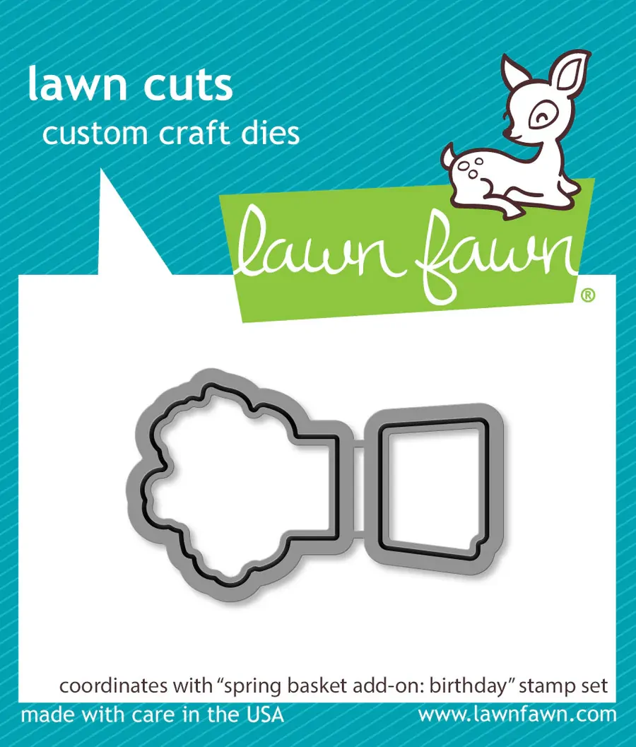 Lawn Fawn - Lawn Cuts - Spring Basket Add-On: Birthday - LF3662