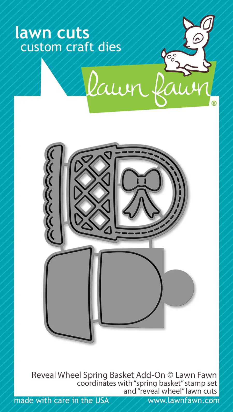 Lawn Fawn - Lawn Cuts - Reveal Wheel Spring Basket Add-on Dies - LF3664