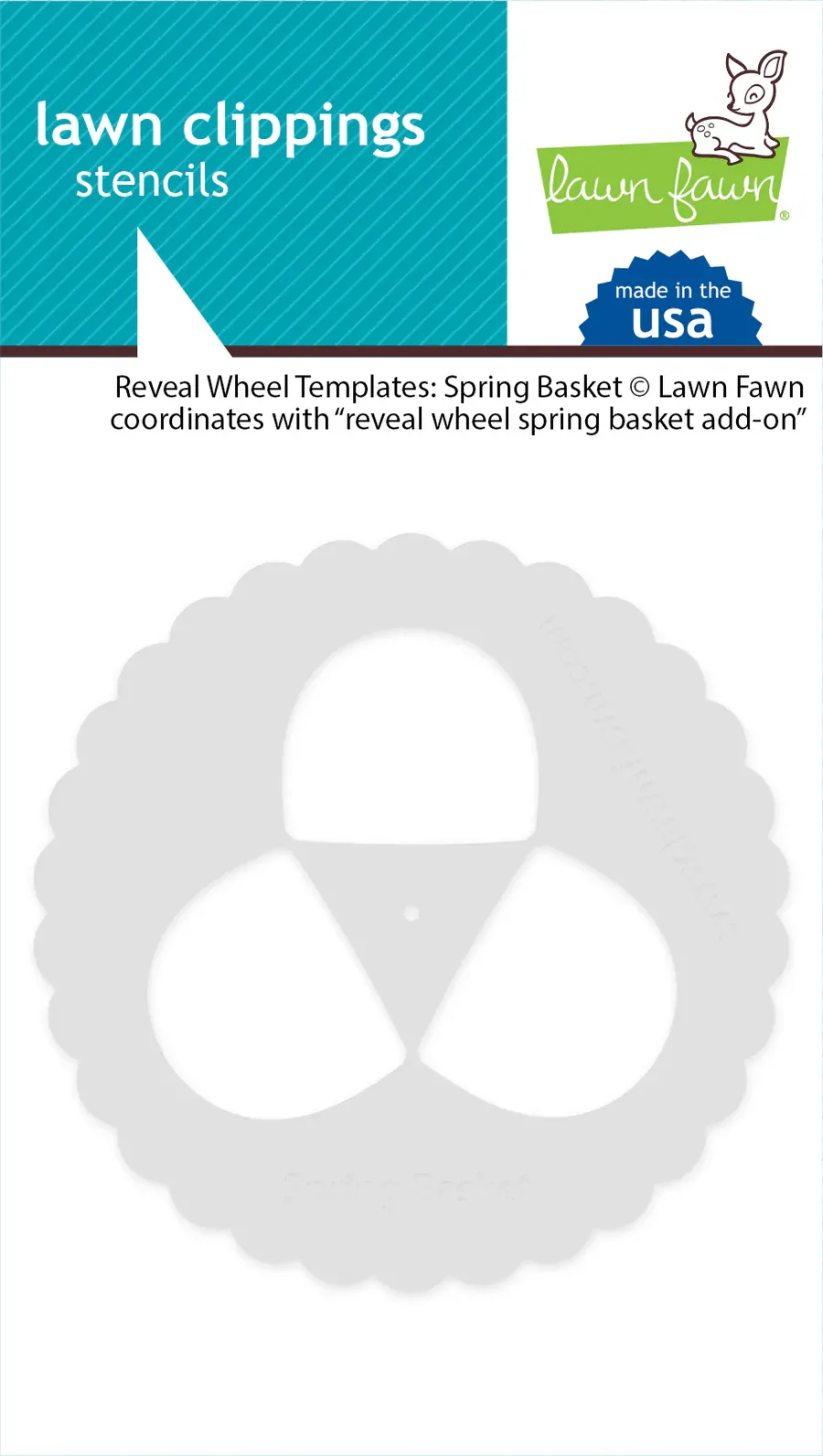Lawn Lawn - Lawn Clippings -Reveal Wheel Templates: Spring Basket - LF3666