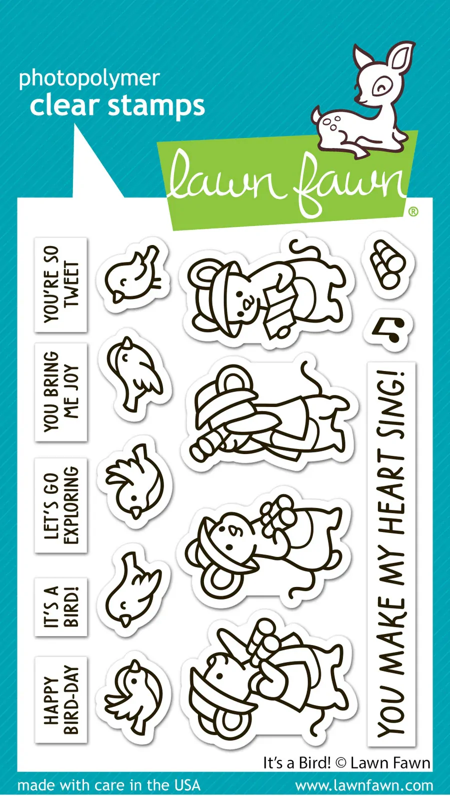 Lawn Fawn - Stamps - It’s a Bird! - LF3668
