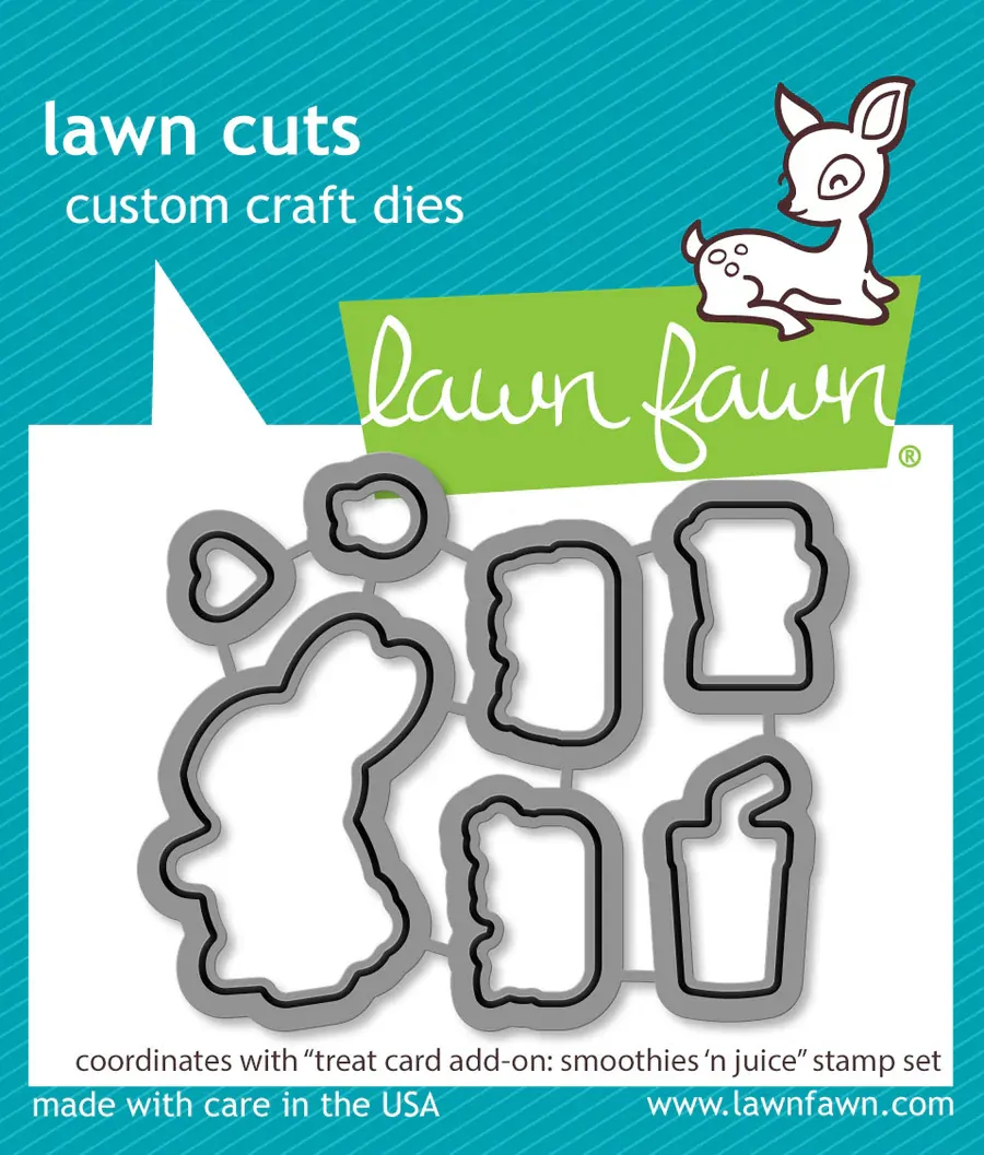 Lawn Fawn - Lawn Cuts - Treat Cart Add-On: Smoothies ‘n Juice - LF3675