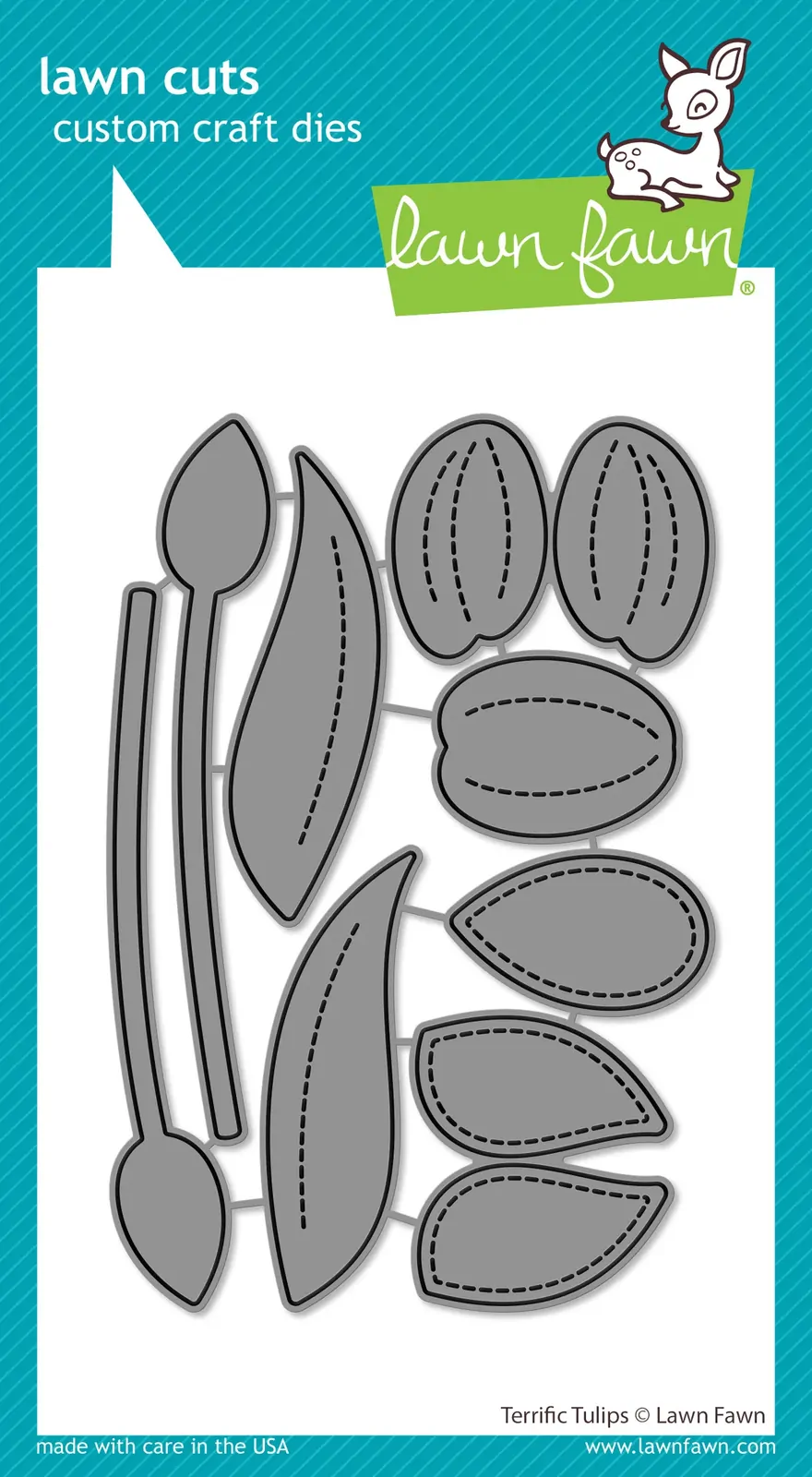 Lawn Fawn - Lawn Cuts - Terrific Tulips Dies - LF3685