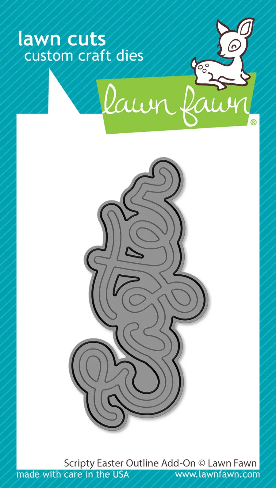 Lawn Fawn - Lawn Cuts - Scripty Easter Outline Add-On Dies - LF3690