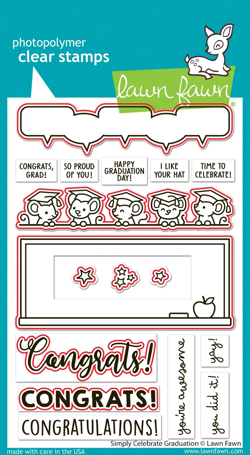 Lawn Fawn - Simply Celebrate Graduation - Stamp and Die Bundle