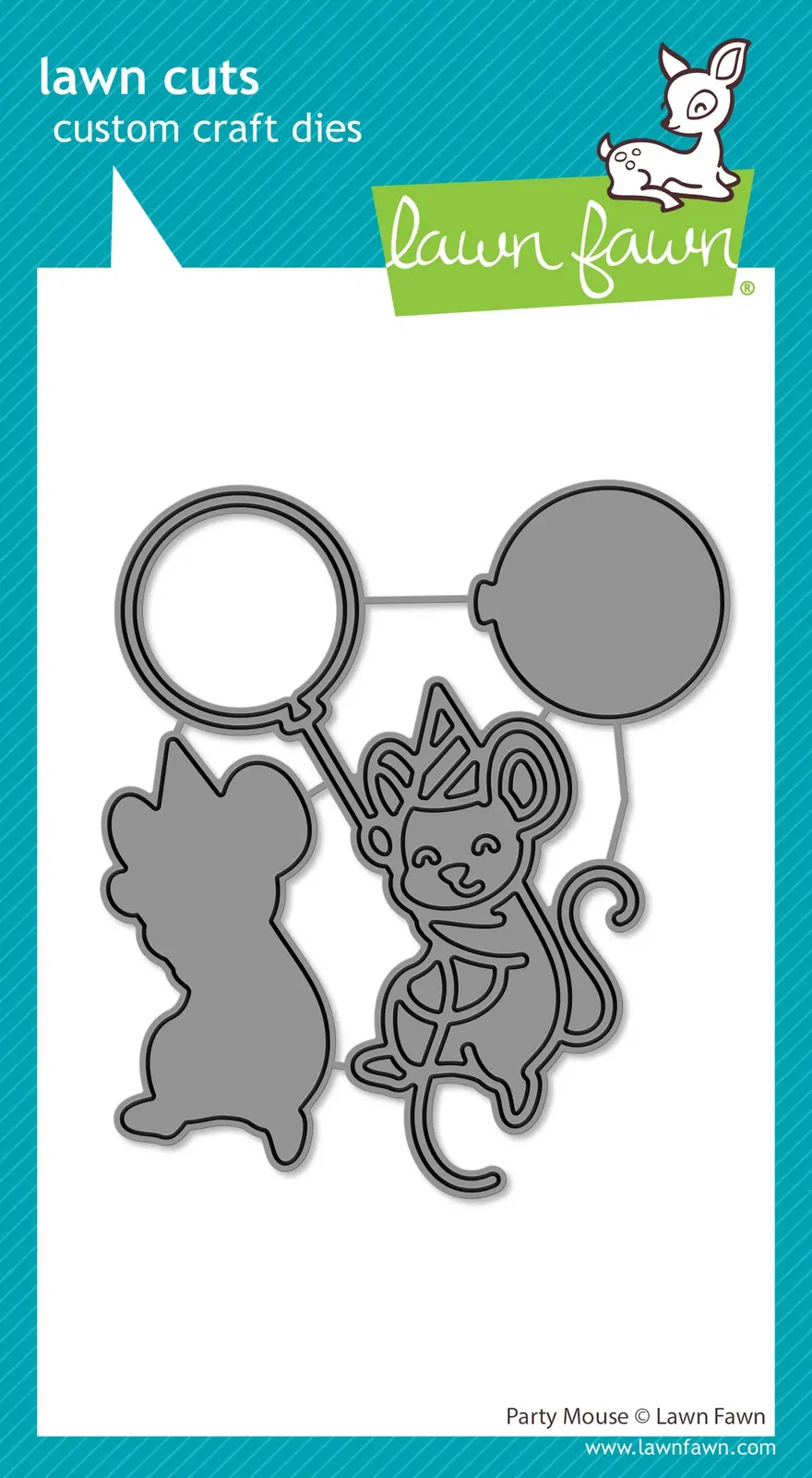 Lawn Fawn - Lawn Cuts - Party Mouse Dies - LF3732