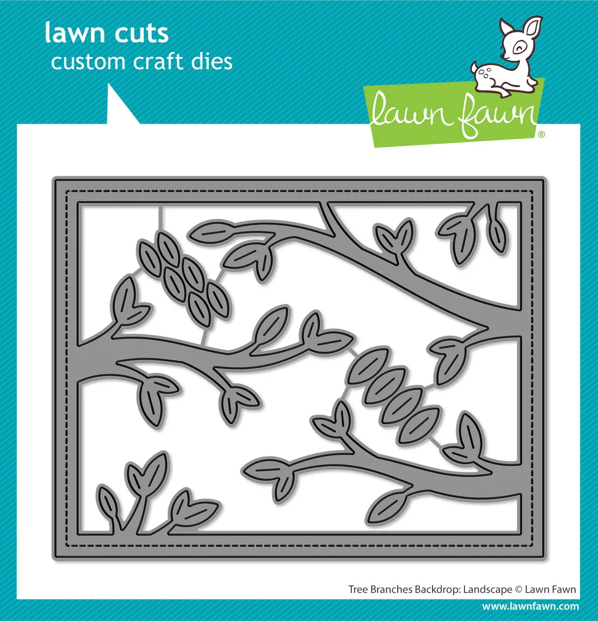 Lawn Fawn - Lawn Cuts - Tree Branches Backdrop: Landscape Dies - LF3733