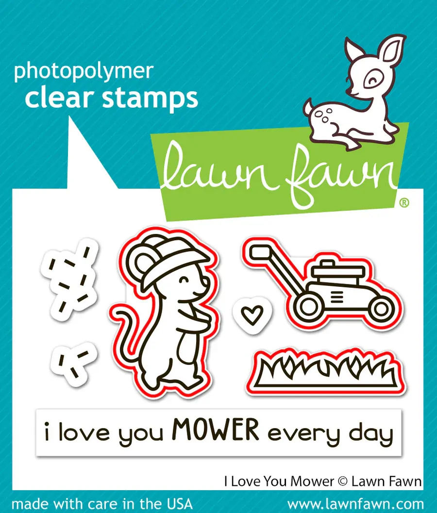 Lawn Fawn - Love You Mower - Stamp and Die Bundle