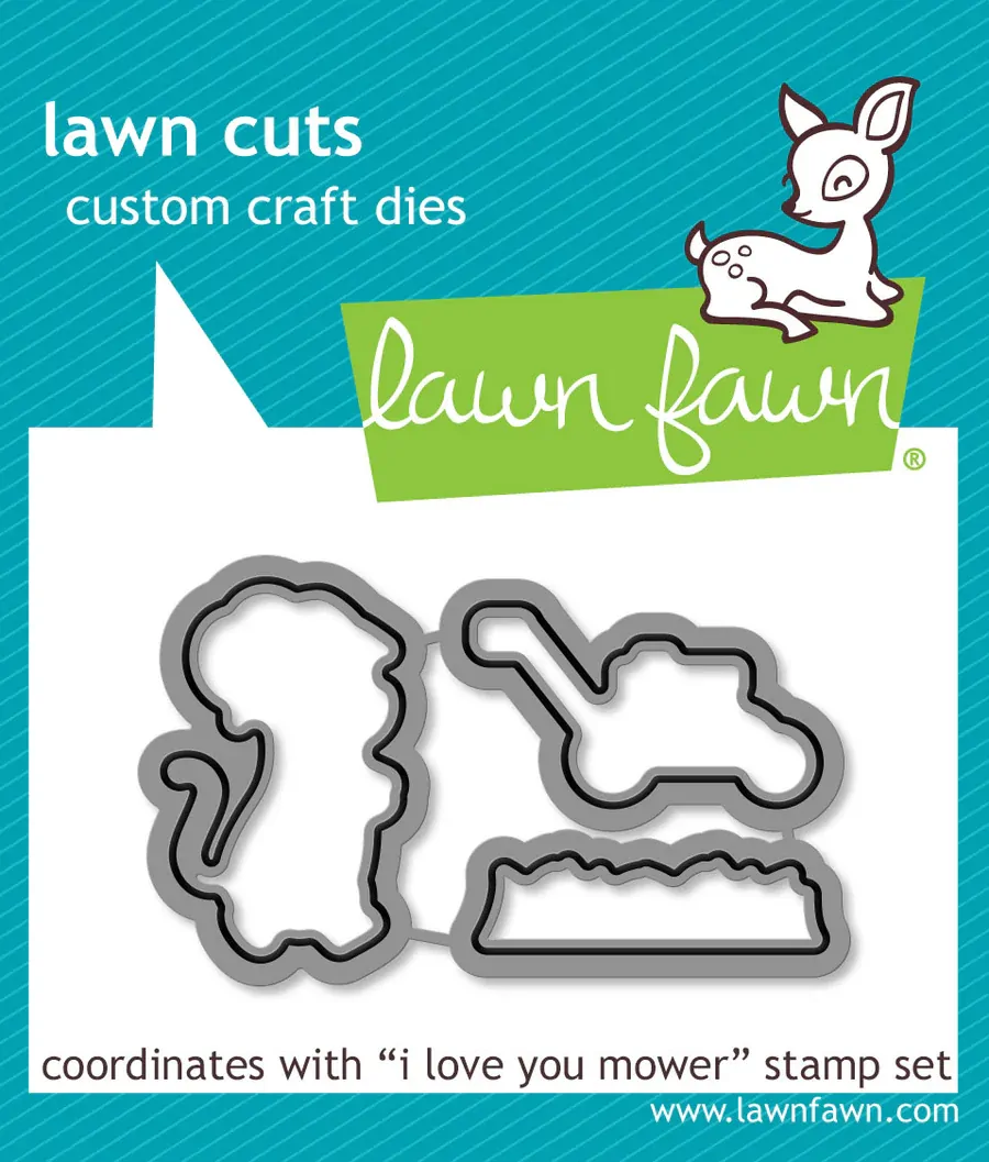 Lawn Fawn - Lawn Cuts - Love You Mower - LF3751