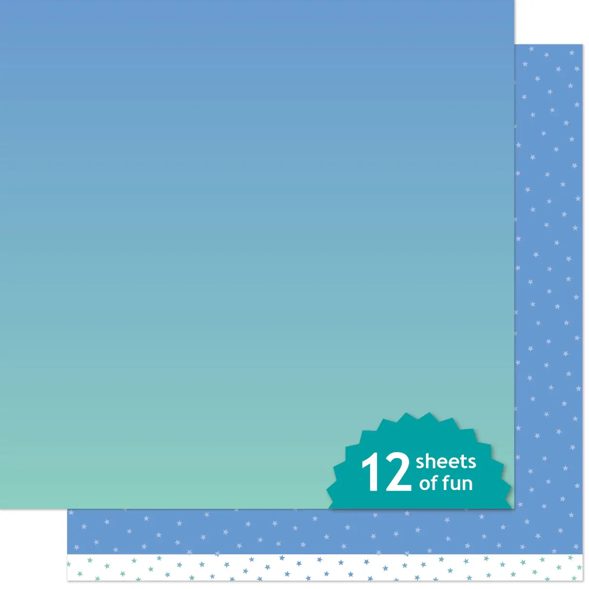 Lawn Fawn - Paper - Gleeful Gradients - Midday Skies - LF3759