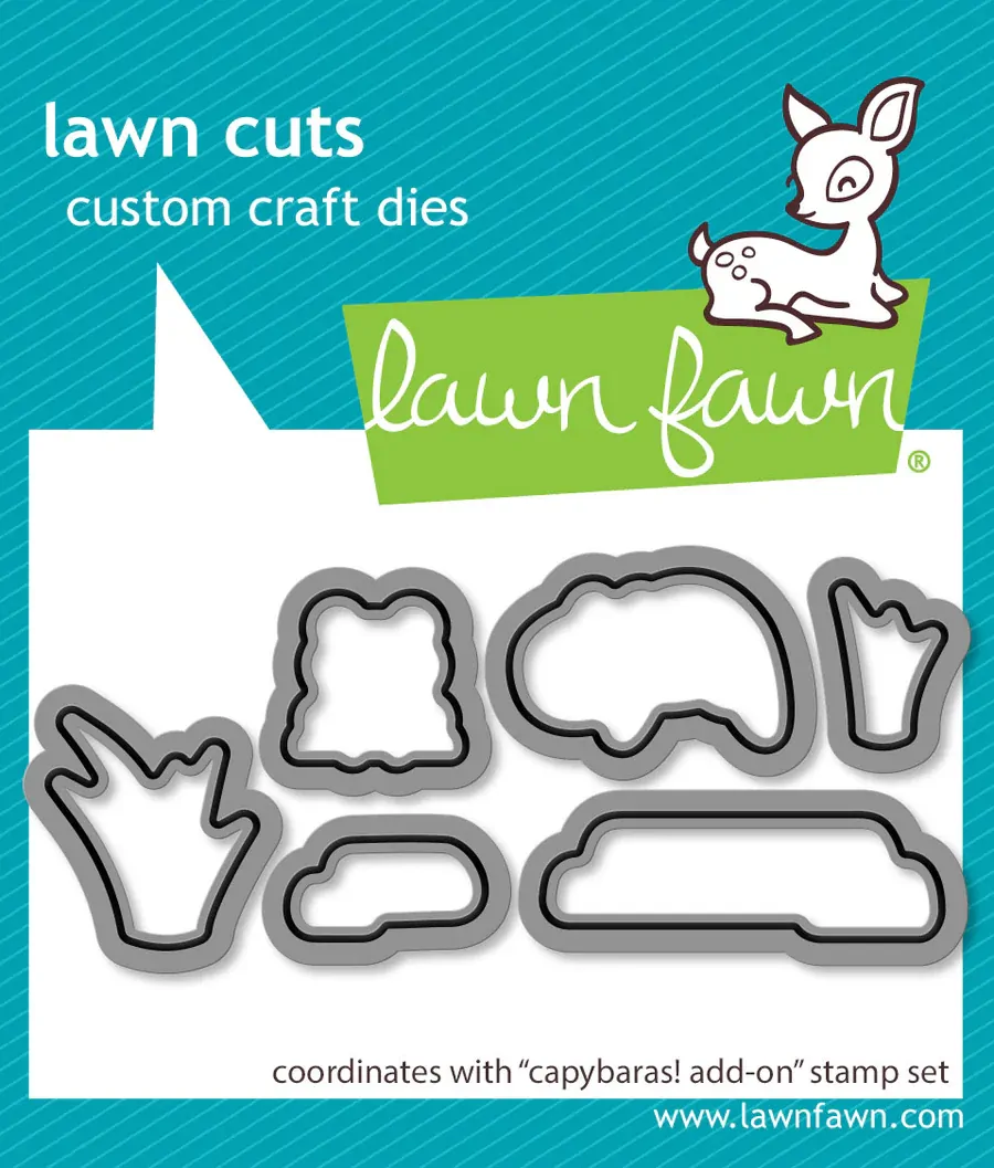 Lawn Fawn - Lawn Cuts - Capybaras! Add-On - LF3768