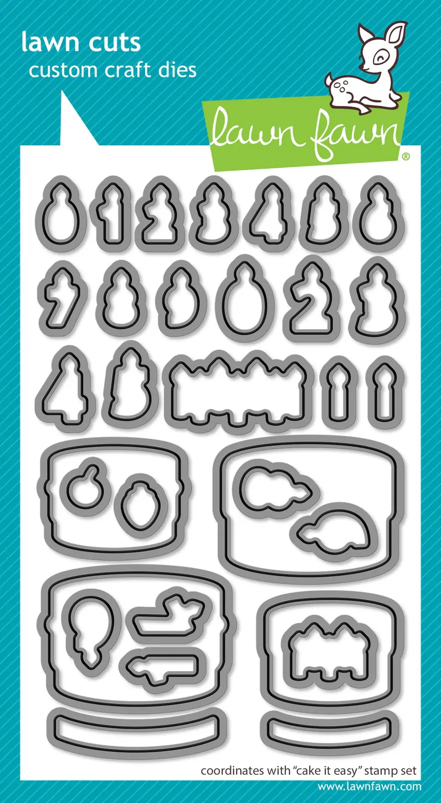 Lawn Fawn - Lawn Cuts - Cake It Easy - LF3771