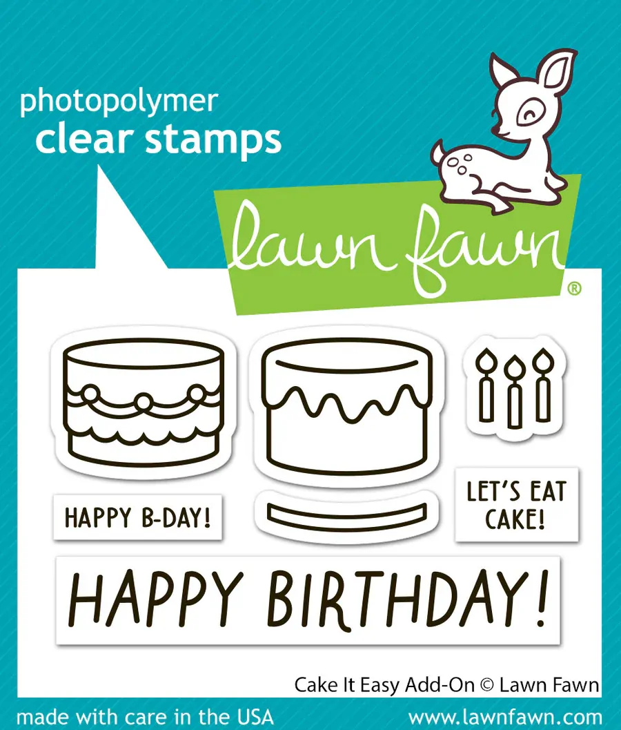 Lawn Fawn - Stamps - Cake It Easy Add-On - LF3773